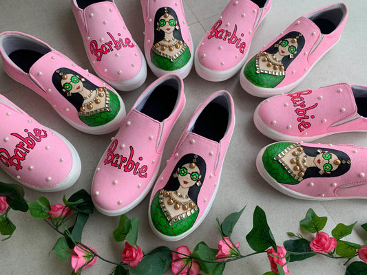 Pataka Bride Bridal Sandals – Custom Wedding Kolhapuri Flats with Velvet Bow for Bride (Copy)