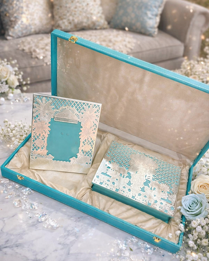 Royal Wedding Invitation Box – Premium Laser Cut Wedding Card with Gift Box