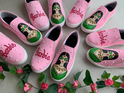 Pataka Bride Bridal Sandals – Custom Wedding Kolhapuri Flats with Velvet Bow for Bride (Copy)