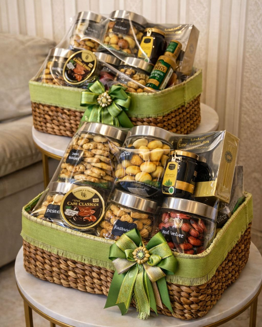 Luxury Premium Gift Basket Hamper – Elegant Wicker Gift Set for Corporate & Festive Gifting